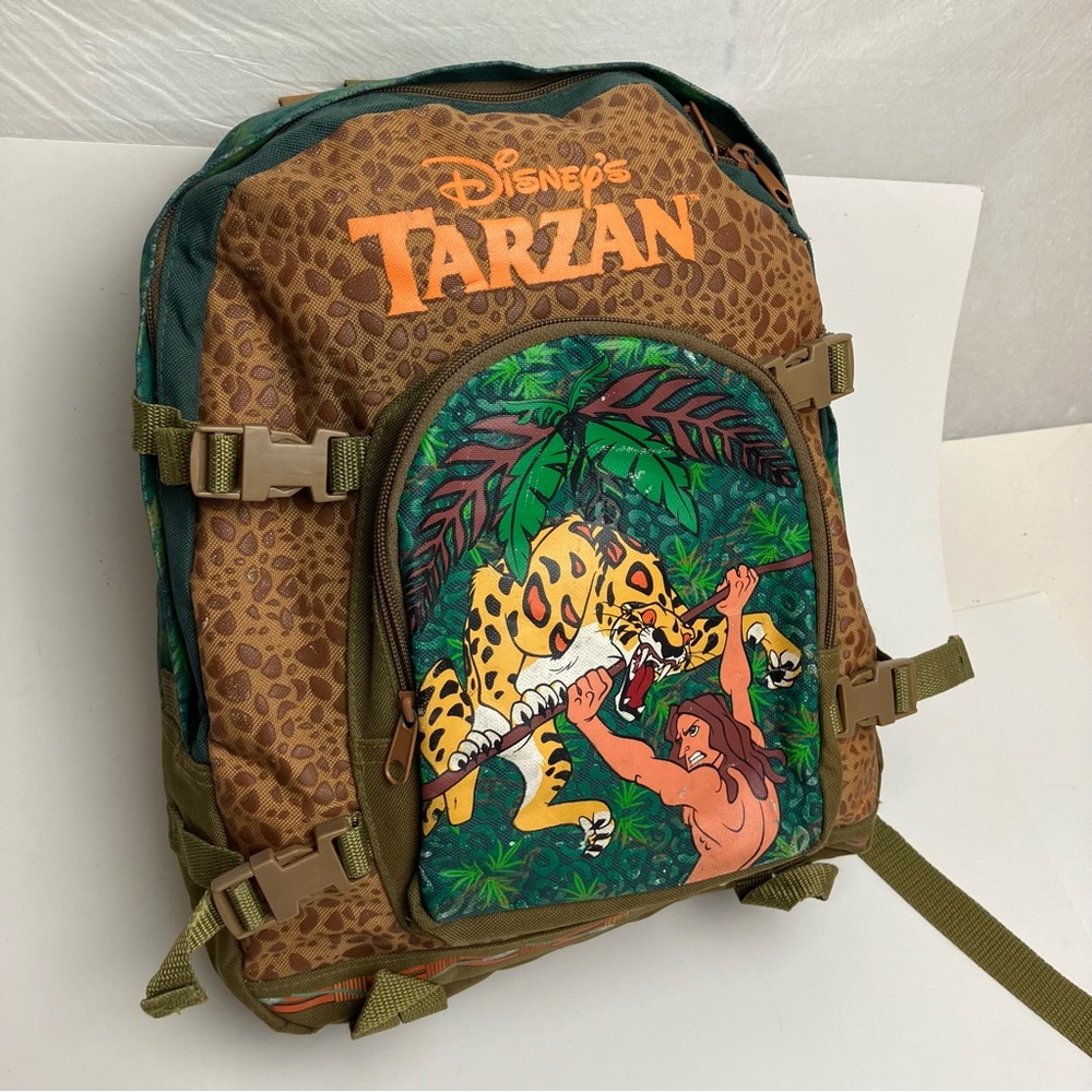 Vintage Tarzan Backpack Y2K Nostalgia Rare Disney 2000s Children's School Bag - Picture 12 of 17